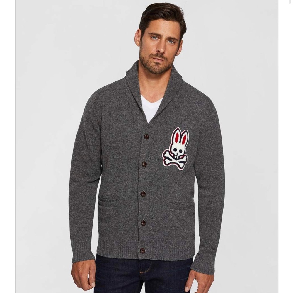 BRAND NEW AUTHENTIC MEN’S PSYCHO BUNNY CARDIGAN